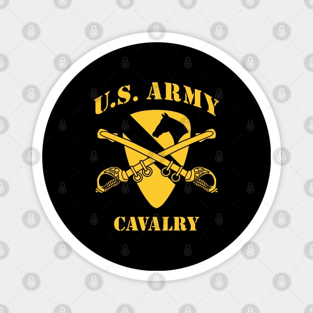 Mod.4 US Cavalry Army Branch Crossed Sabers Magnet by parashop